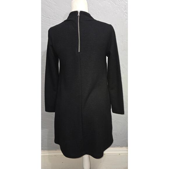Gap Black Long Sleeve Casual Turtleneck Sweater Dress Woman's size Small Petite - Picture 2 of 7